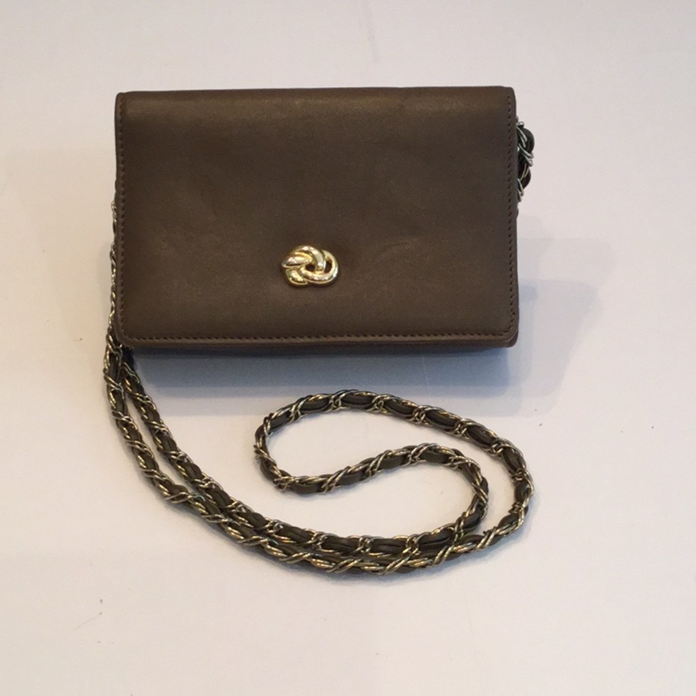 JENNIFER MOORE GENUINE LEATHER BROWN POCKETBOOK